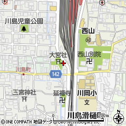 京都府京都市西京区川島北裏町123周辺の地図