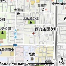 美登利 東寺周辺の地図
