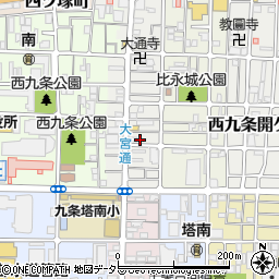 京都府京都市南区西九条比永城町11周辺の地図