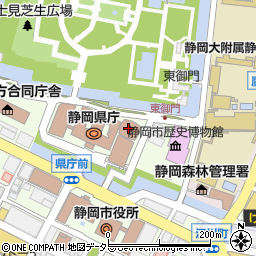 静岡県警察本部周辺の地図