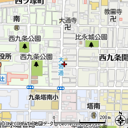 京都府京都市南区西九条比永城町10周辺の地図