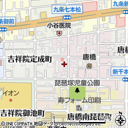 京都府京都市南区唐橋琵琶町6周辺の地図