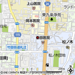 京都府京都市南区東九条東札辻町27周辺の地図