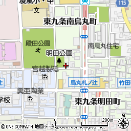 京都府京都市南区東九条南烏丸町11周辺の地図
