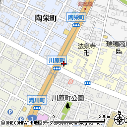 百五銀行川原町支店 ＡＴＭ周辺の地図