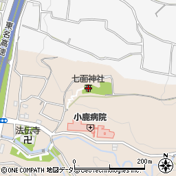 七面神社周辺の地図