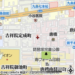 京都府京都市南区唐橋琵琶町5周辺の地図