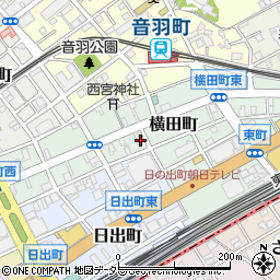 タイムズ静岡横田町駐車場周辺の地図