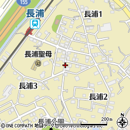 愛知県知多市長浦周辺の地図