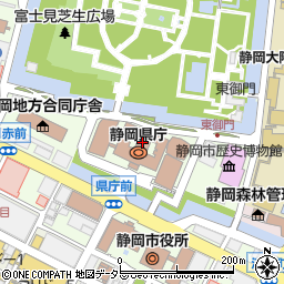 静岡県庁記者室県政記者室静岡朝日テレビ周辺の地図