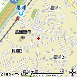 愛知県知多市長浦周辺の地図