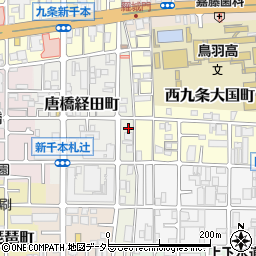 京都府京都市南区西九条唐戸町14周辺の地図