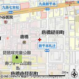 京都府京都市南区唐橋経田町4周辺の地図