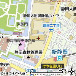 静岡市立城内中学校周辺の地図