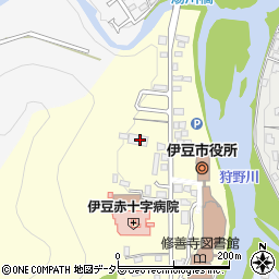 伊豆市役所産業部　観光商工課・観光商工・施設管理周辺の地図