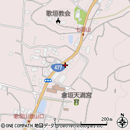 大阪府豊能郡能勢町倉垣842-1周辺の地図