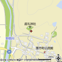 兵庫県西脇市落方町周辺の地図