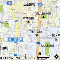 京都府京都市南区東九条東札辻町17周辺の地図