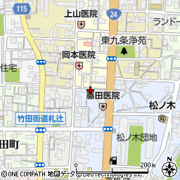 京都府京都市南区東九条東札辻町26周辺の地図