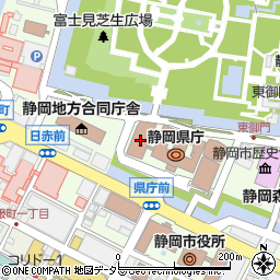 静岡銀行県庁支店周辺の地図