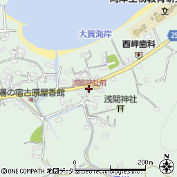 浅間神社前周辺の地図