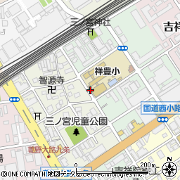 京都府京都市南区吉祥院三ノ宮町周辺の地図