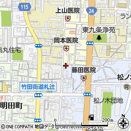 京都府京都市南区東九条東札辻町23周辺の地図