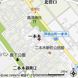 愛知県安城市井杭山町（一本木）周辺の地図