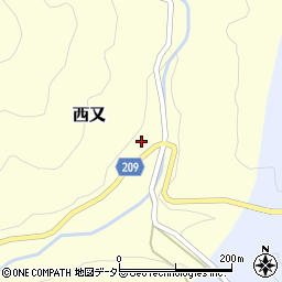 静岡県静岡市葵区西又1977周辺の地図