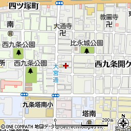 京都府京都市南区西九条比永城町12周辺の地図
