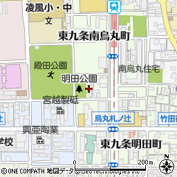 京都府京都市南区東九条南烏丸町8周辺の地図