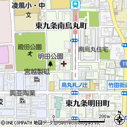 京都府京都市南区東九条南烏丸町6周辺の地図