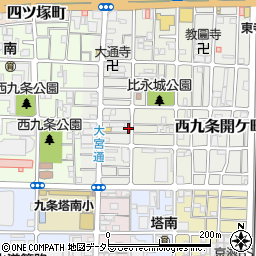 京都府京都市南区西九条比永城町14周辺の地図