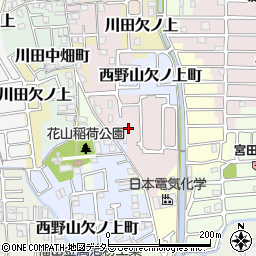 京都府京都市山科区西野山南畑町12周辺の地図