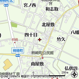 愛知県安城市柿碕町四十目周辺の地図