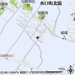 滋賀県甲賀市水口町北脇735周辺の地図