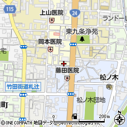 京都府京都市南区東九条東御霊町６６番地４周辺の地図