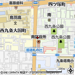 京都府京都市南区西九条南田町3周辺の地図