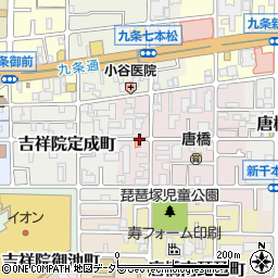 〒601-8457 京都府京都市南区唐橋琵琶町の地図