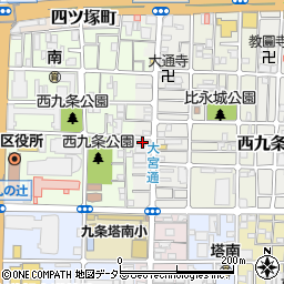 京都府京都市南区西九条比永城町106周辺の地図
