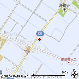 滋賀県甲賀市水口町北脇582周辺の地図