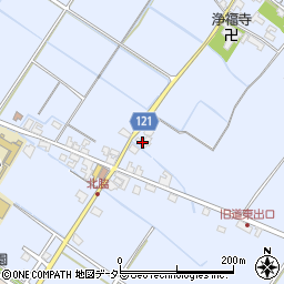 滋賀県甲賀市水口町北脇582周辺の地図