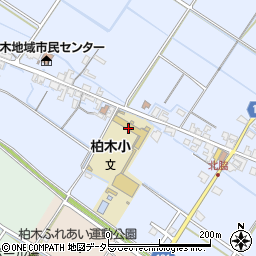 甲賀市立柏木小学校周辺の地図