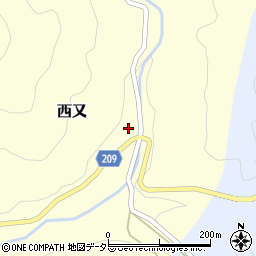 静岡県静岡市葵区西又1992周辺の地図