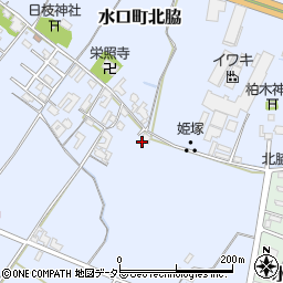滋賀県甲賀市水口町北脇796周辺の地図