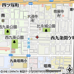 京都府京都市南区西九条比永城町15周辺の地図