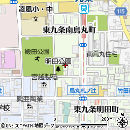 京都府京都市南区東九条南烏丸町7周辺の地図