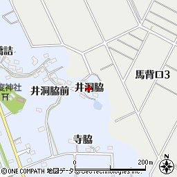 愛知県知多市佐布里（井洞脇）周辺の地図
