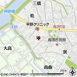 愛知県刈谷市高須町坤周辺の地図