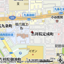 京都府京都市南区吉祥院定成町17-5周辺の地図